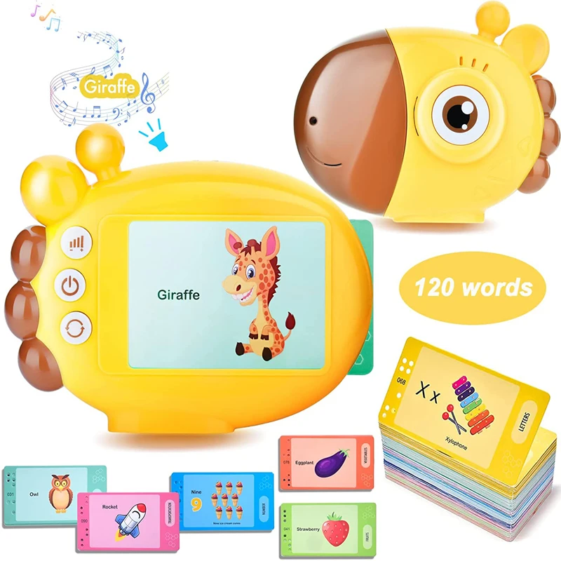 Kids Educational Games Learn English - Giraffe Flash Card Reader Sight Woorden