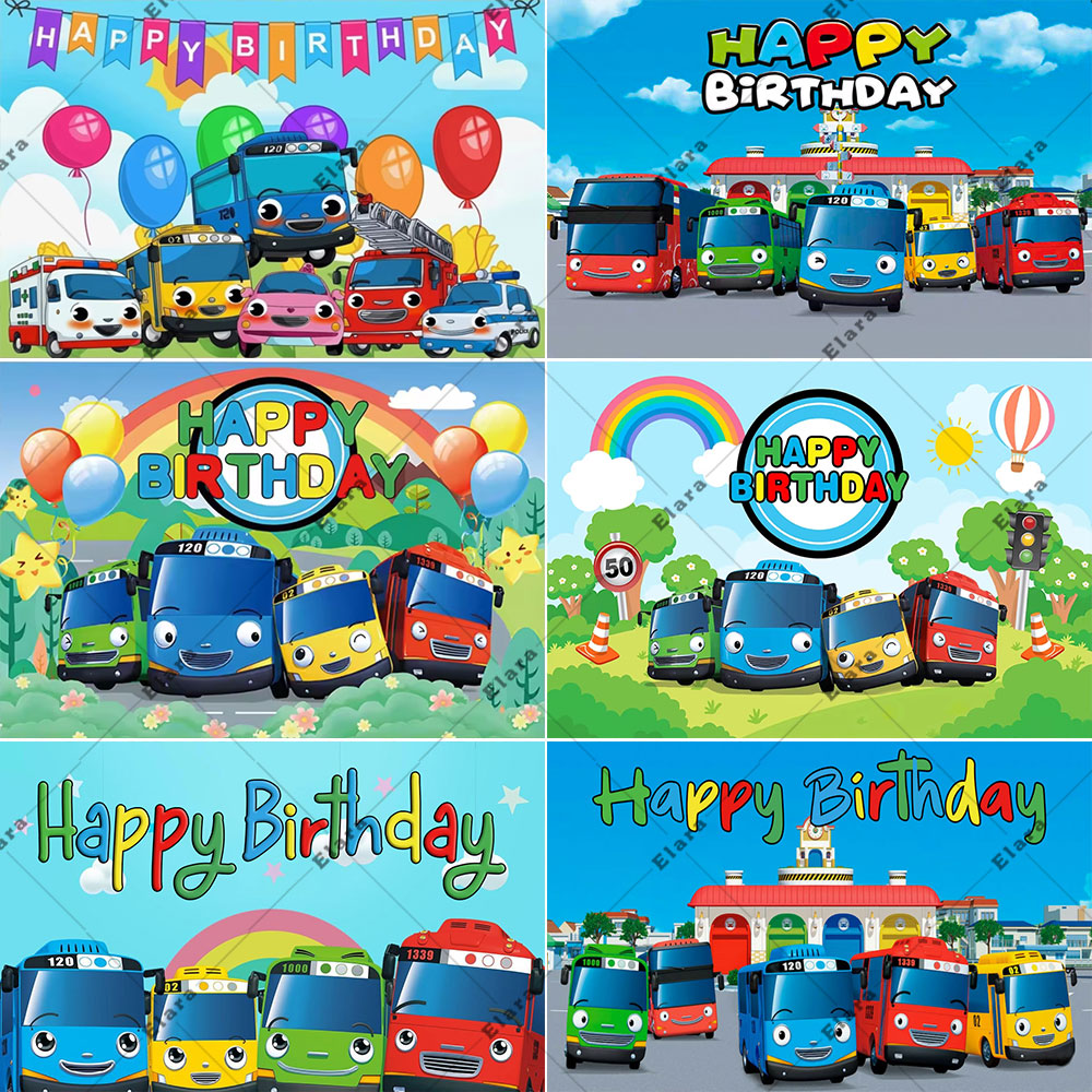 Background For Kids Education - Cartoon Anime De Kleine Bus Kids