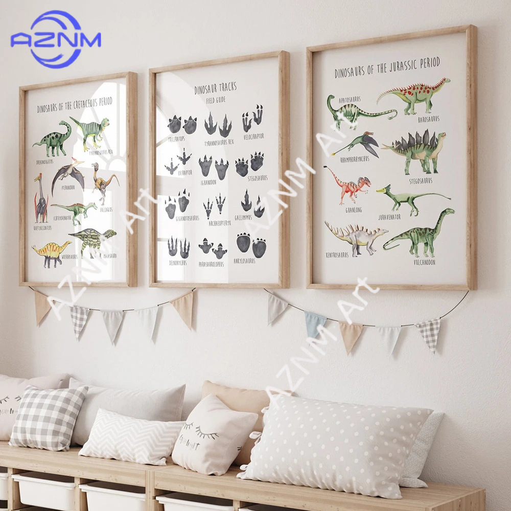 Kids Educational Gadget - 1/3PCS, De cartoon dinosaurussoort Engelse kennisstudie
