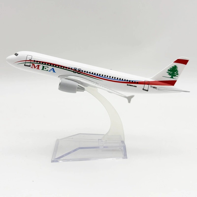Kids Educational Gadget - Souvenir Speelgoed Vliegtuigen 16CM A320 MEA
