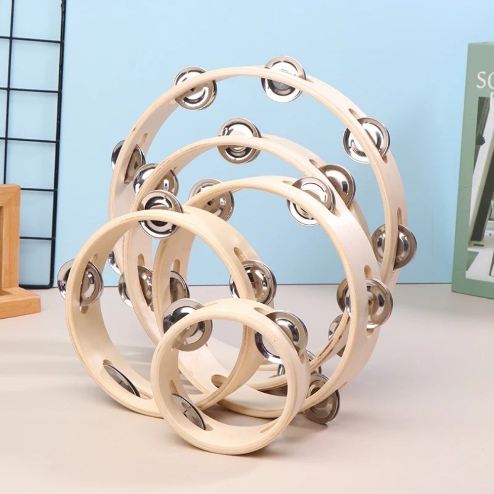 Kids Educational Gadget - Nieuwe 4/6/7/8/10 Inch Handtrommels Houten Ringen