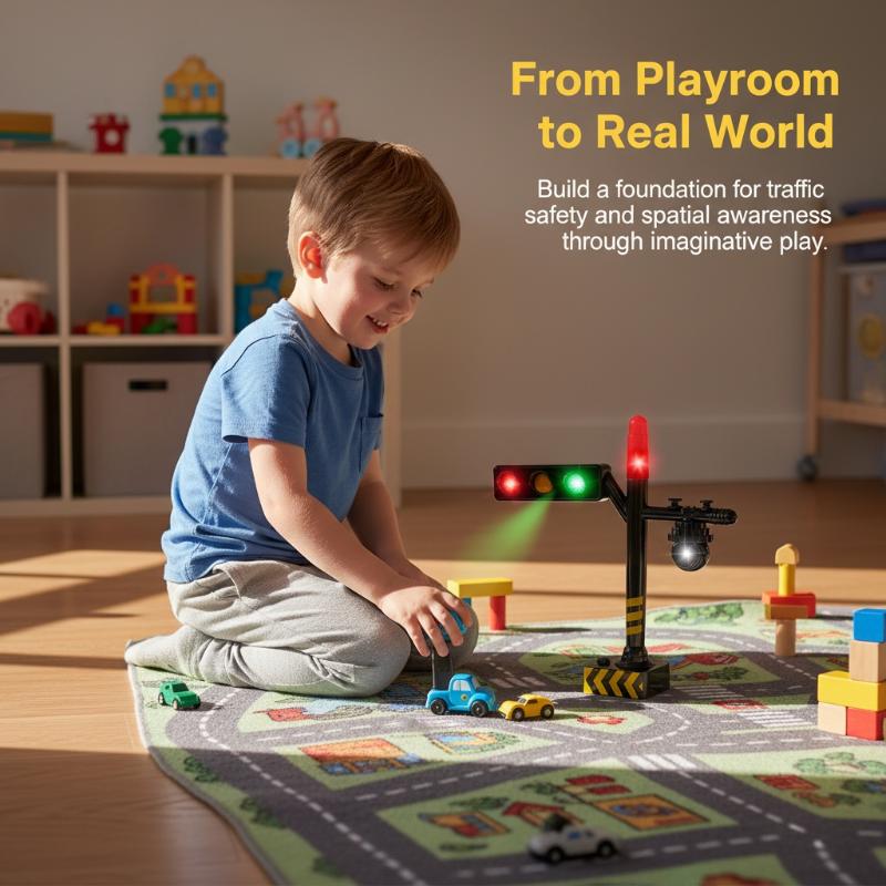 Kids Education Desk - Educatief mini-verkeerslichtmodel voor kinderen, simulatie speelgoed,