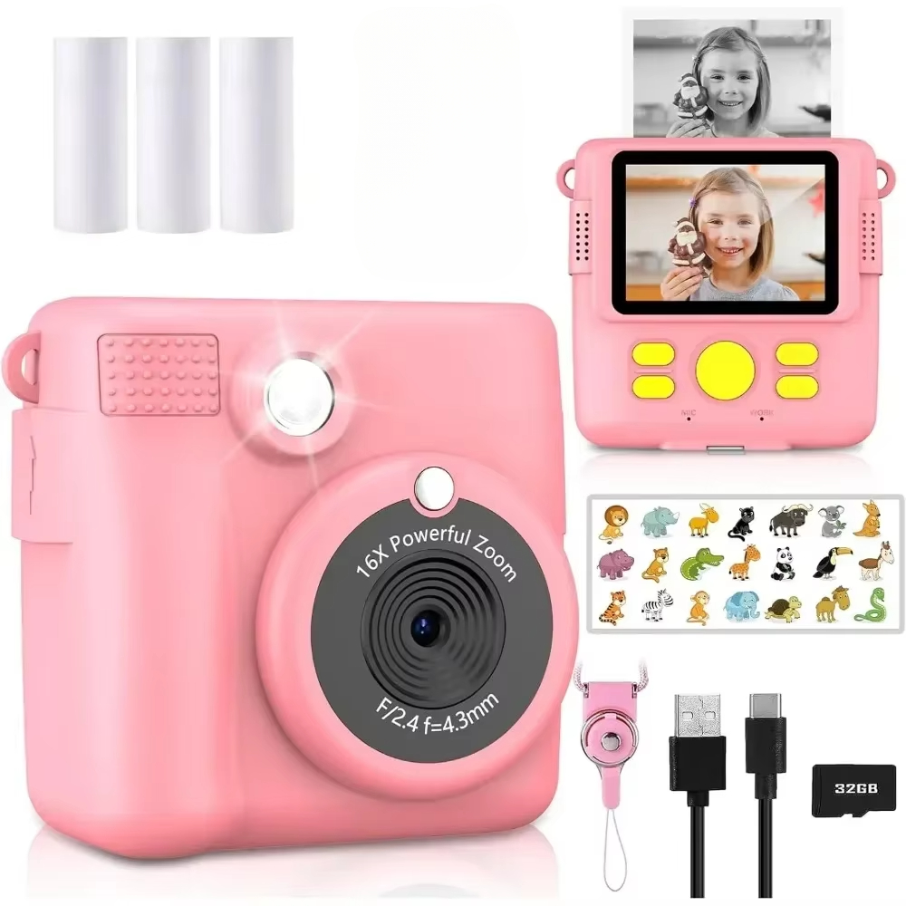 Kids Education App Free - Instant Print-camera voor kinderen, camera voor