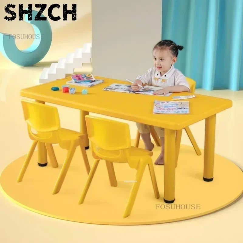 Kids Education Desk - Nieuwe kindertafel- en stoelenset voor kleuters,