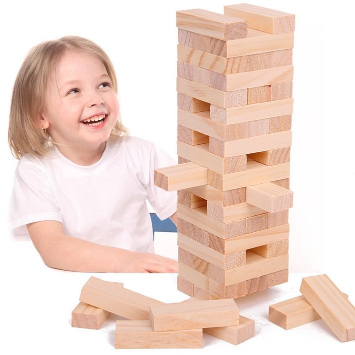 Natuurlijke houten stapelblokk - Kids Education Login recensie en prijs