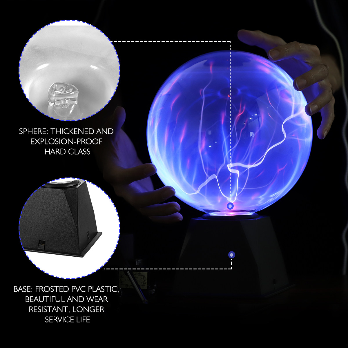 8 inch Plasma Ball Lamp met Sp - Globe Interactive Light recensie en prijs