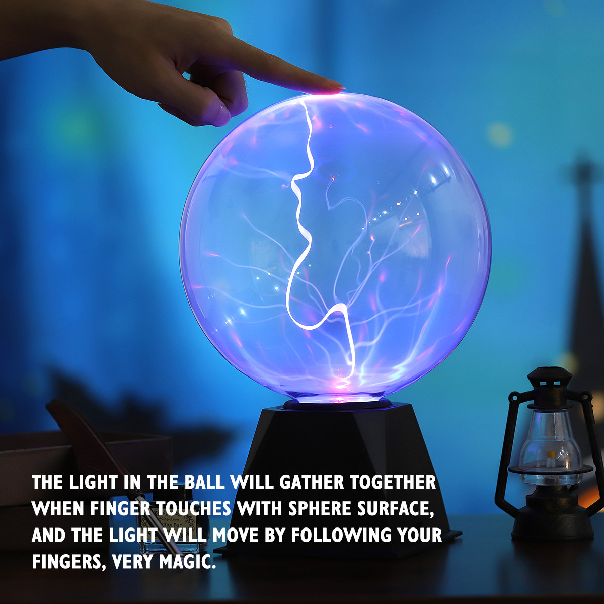 8 inch Plasma Ball Lamp met Sp - Globe Interactive Light recensie en prijs