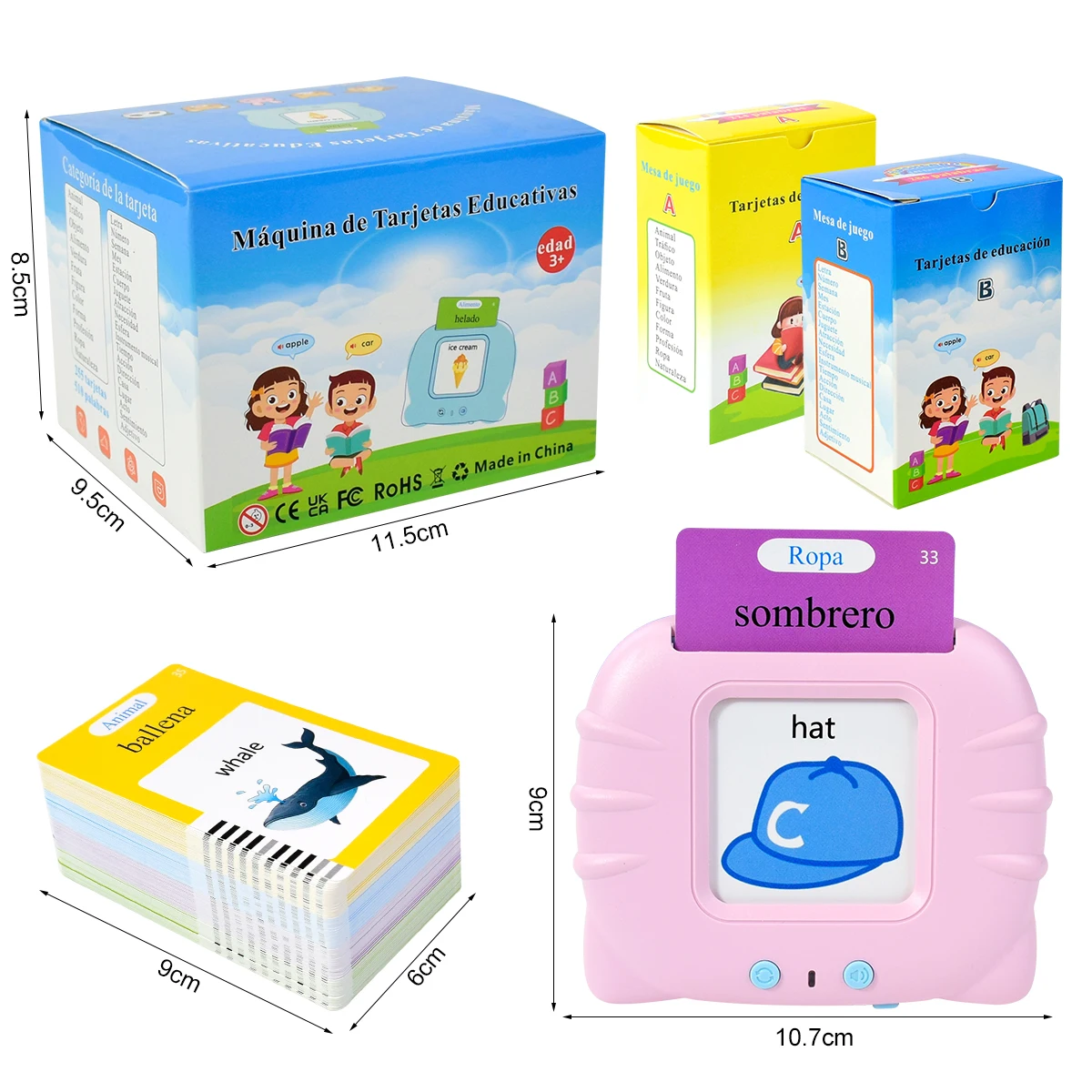 Elektronische Spaanse cognitie - Kids Educational Games Learn English recensie en prijs