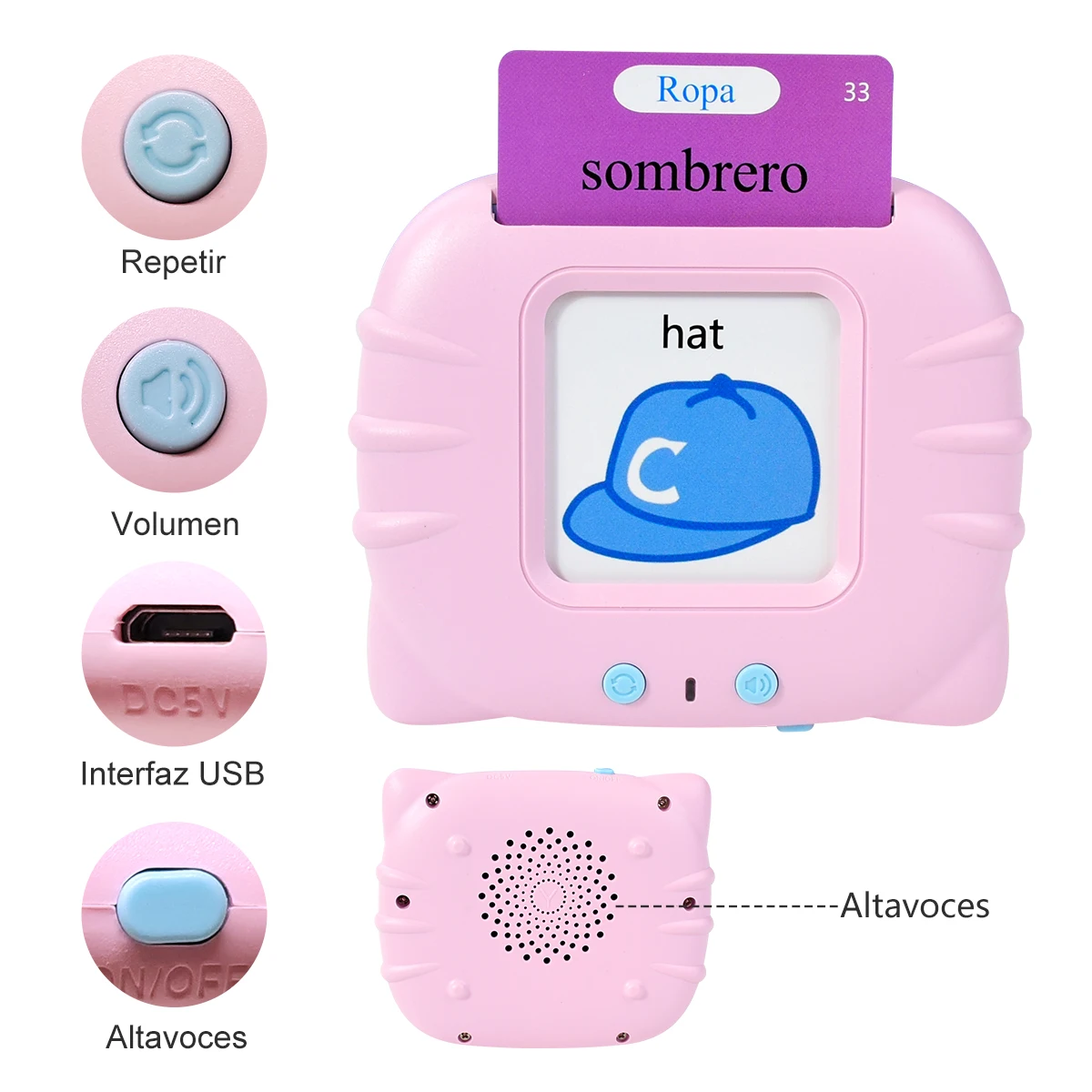 Elektronische Spaanse cognitie - Kids Educational Games Learn English recensie en prijs