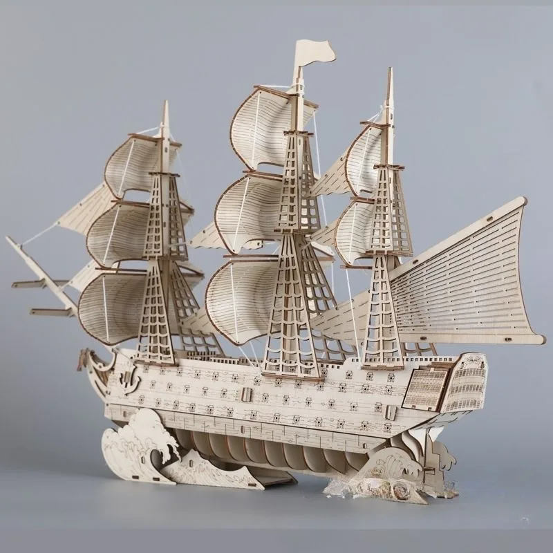 DIY Zeilschip Speelgoed 3D Hou - Kids Education Desk recensie en prijs