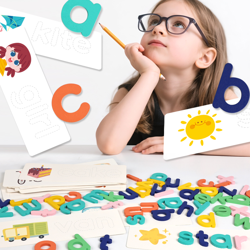 Montessori Houten Alfabetpuzze - Kids Educational Games Learn English recensie en prijs