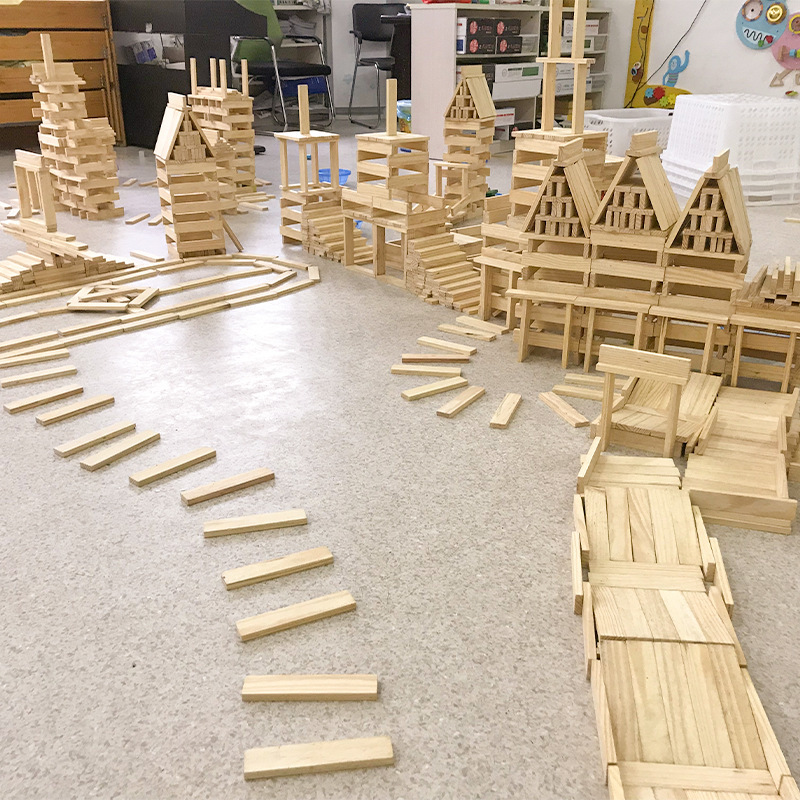Natuurlijke houten bouwblokken - Kids Education Login recensie en prijs