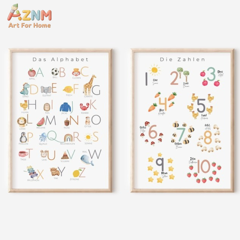 AZNM Duits alfabet cijfers can - Kids Home Education recensie en prijs